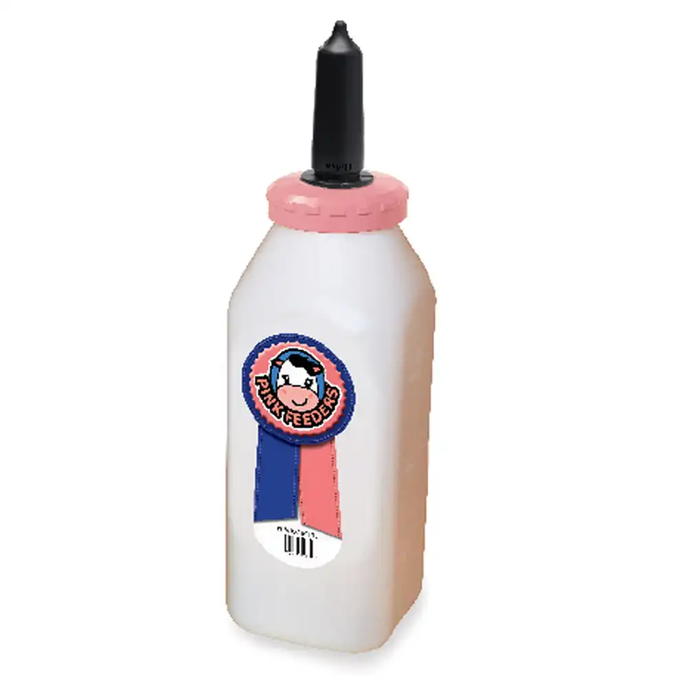 pink feeders square bottle