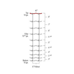 MONARCH 47" FIELD FENCE - 330-FT - RED BRAND - Image 3