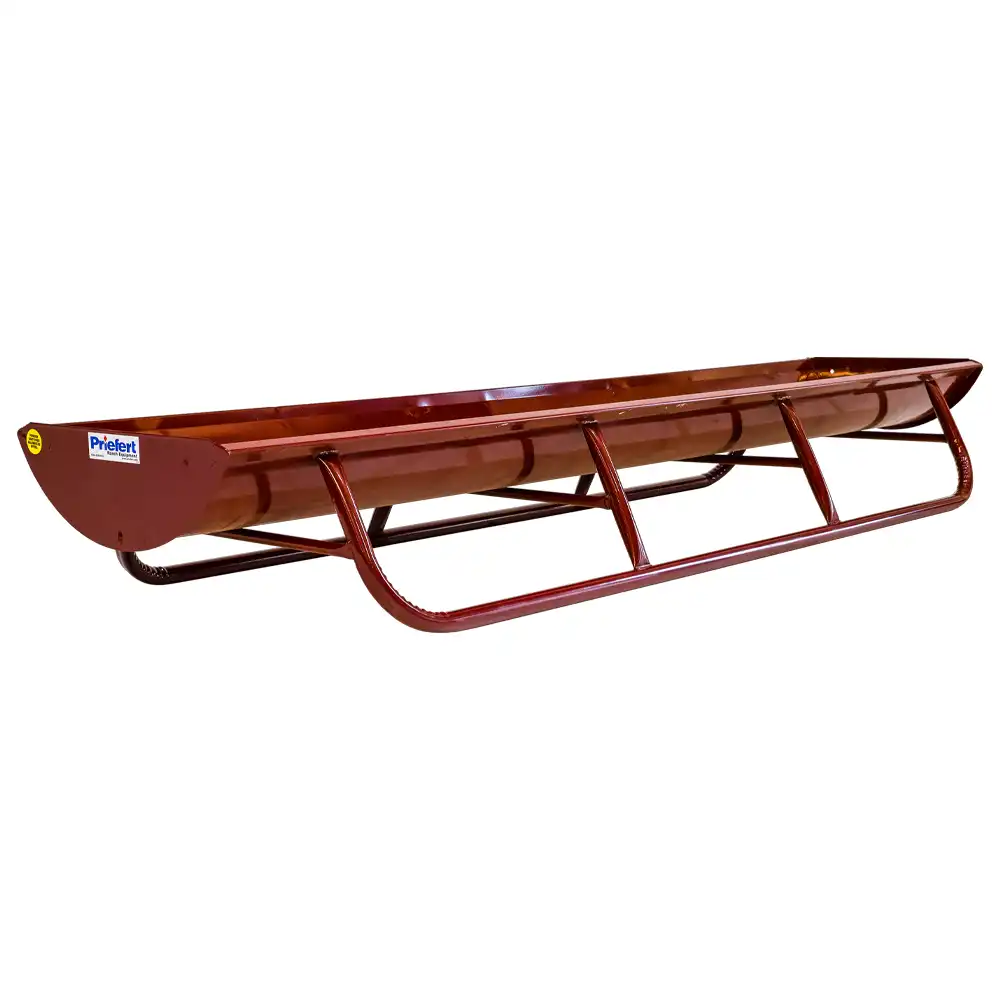 red metal trough