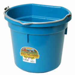 Flat Back Plastic Bucket - 20 QT