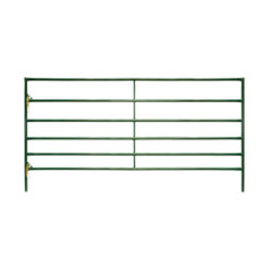 Green Priefert economy panels.