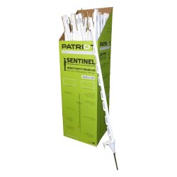 Sentinel Heavy Duty Tread-In Post White