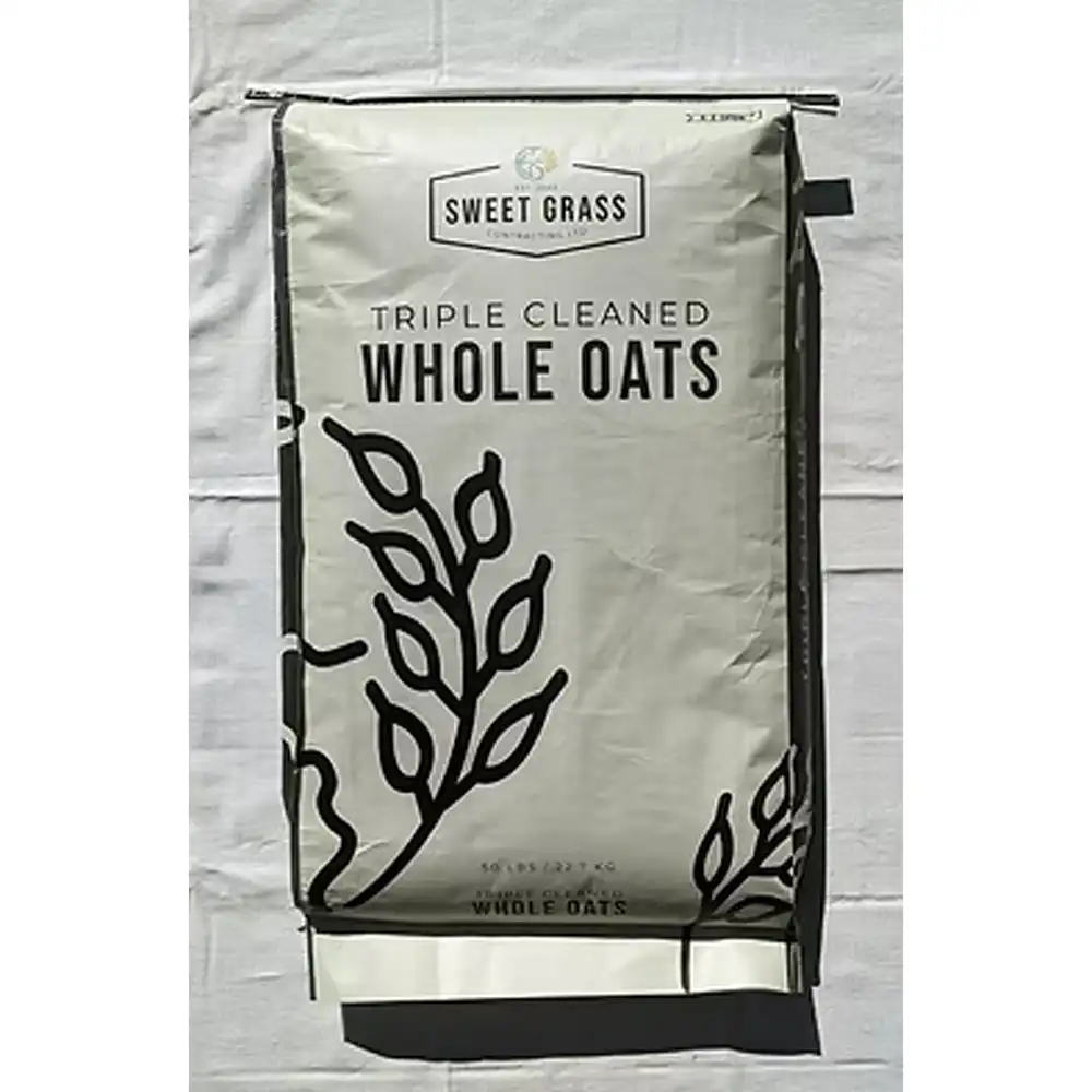sweet grass triple cleaned whole oats