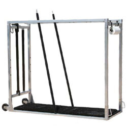 Aluminum blocking chute.