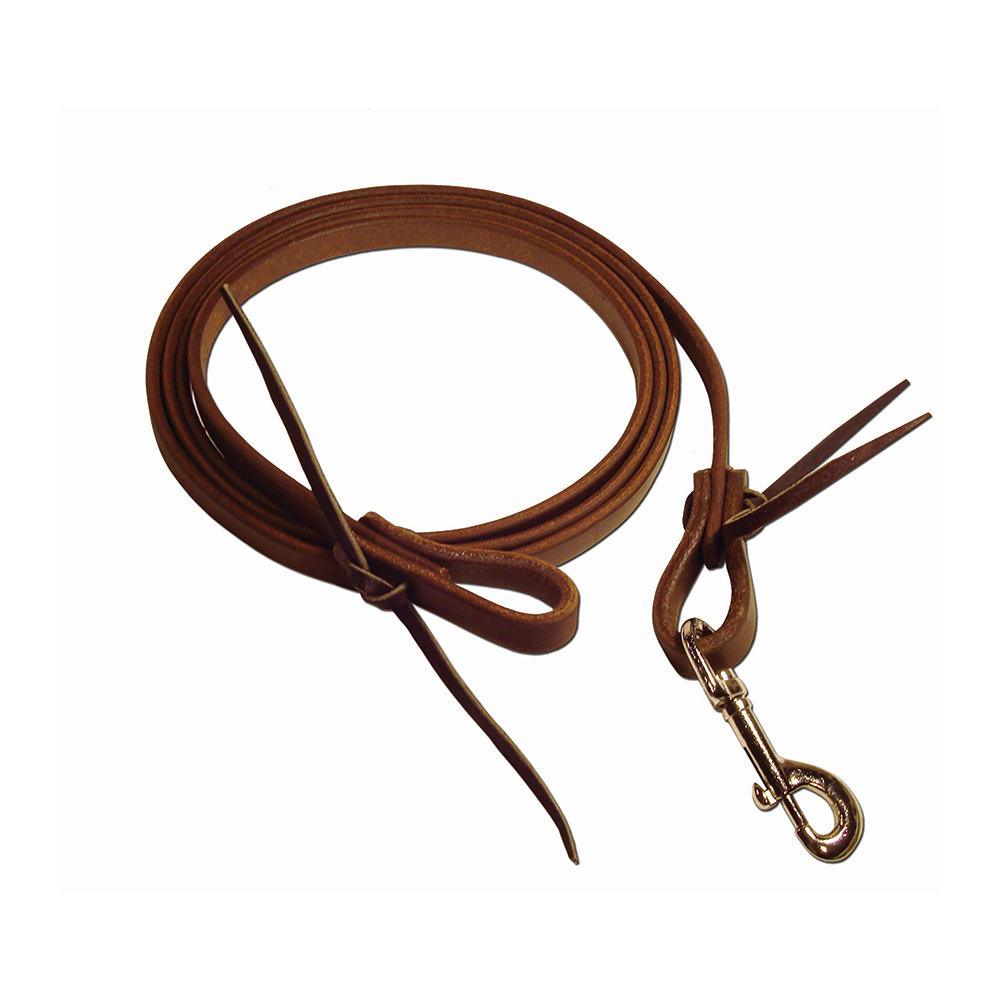 New Quality Oiled Leather Russet Roping Reins 5/8" x 8' Western Horse Tack 