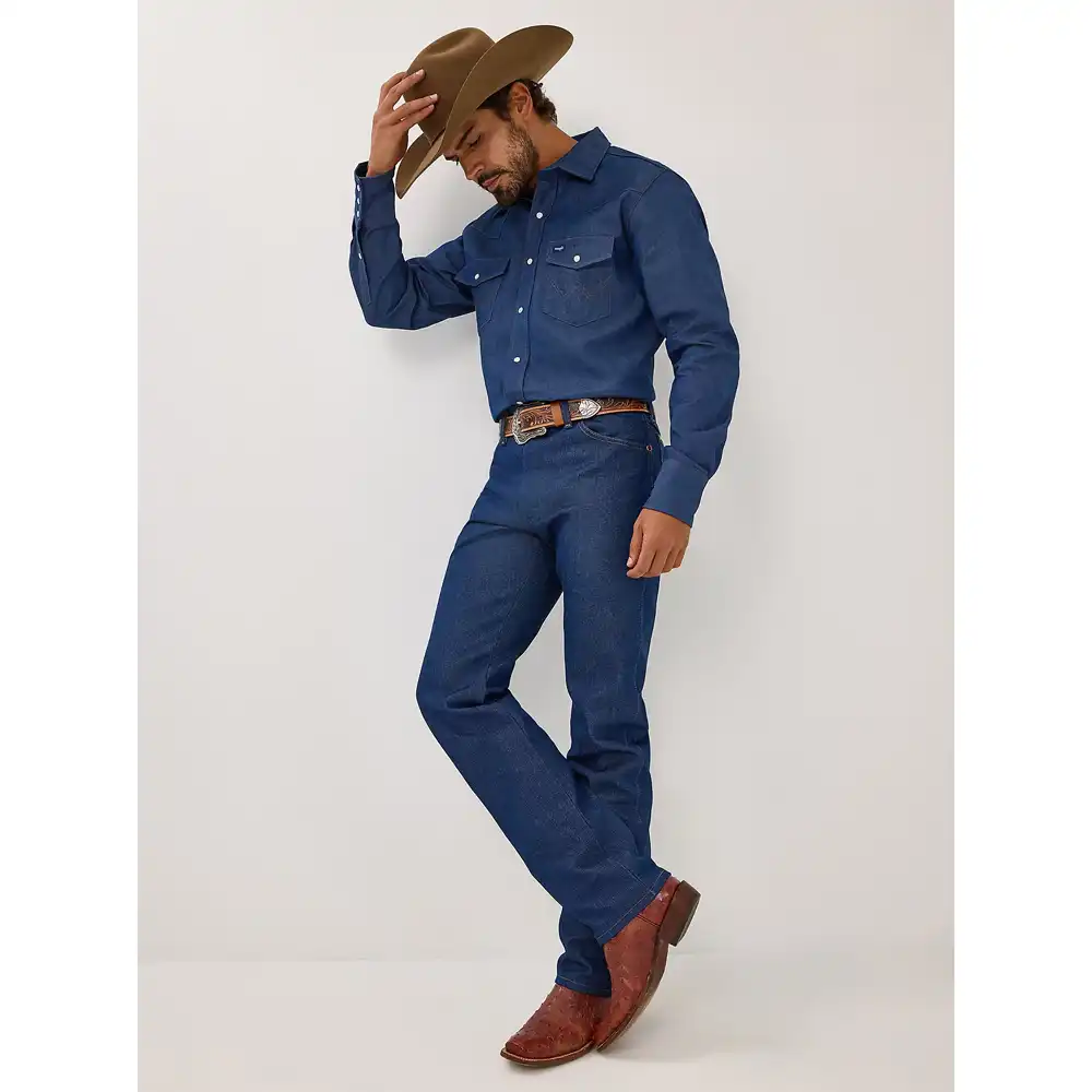 wrangler men's rigid cowboy cut jeans