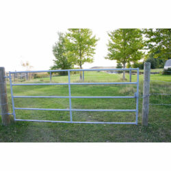 GENERAL PURPOSE FARM GATE with CHAIN LATCH, 5 FT HIGH, 5 RAIL * MEDIUM DUTY - 2W