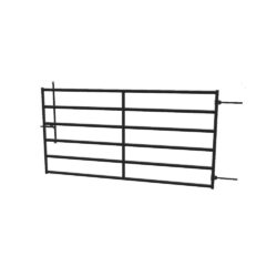 CORRAL GATES with PISTON LATCH, 6 FT, 6 RAIL * HEAVY DUTY (500 SERIES) - 2W