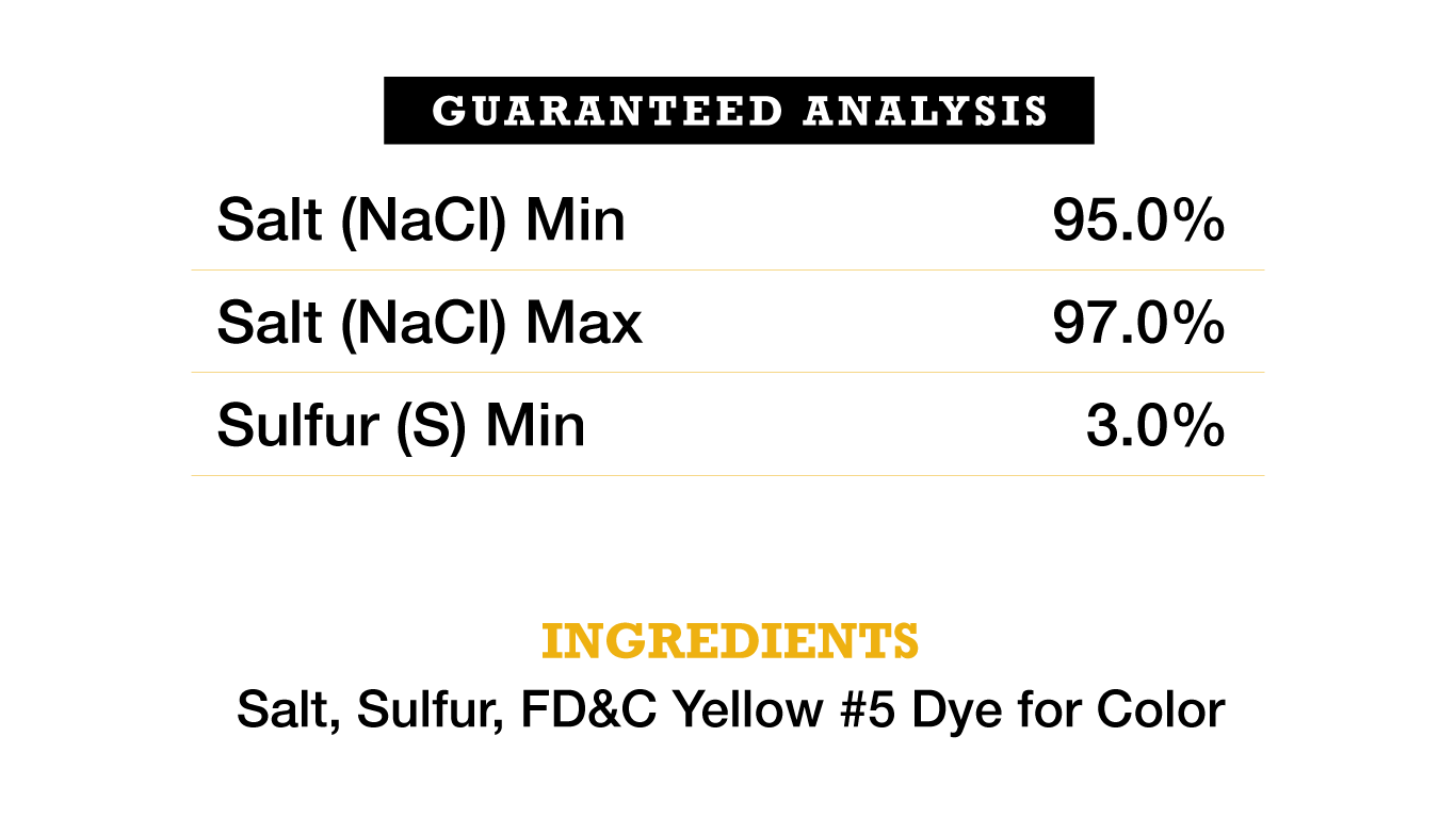 50 SULFUR SALT BLOCK WRS