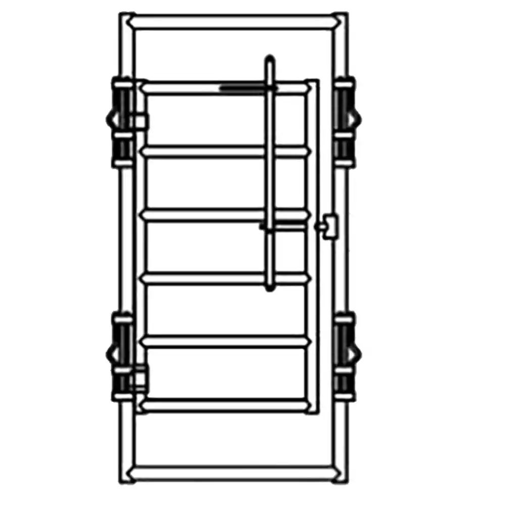 alley control gate in frame