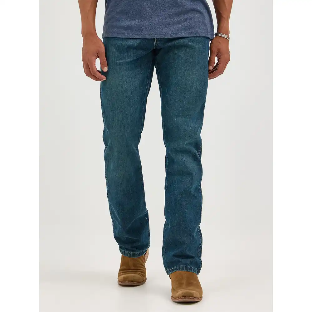 wrangler slim fit bootcut jeans river wash