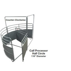 Counter clockwise calf processor.