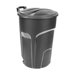 ROUGHNECK WHEELED REFUSE CAN W/ LID 32-GALLONS