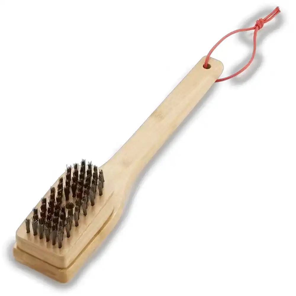 12" bamboo grill brush