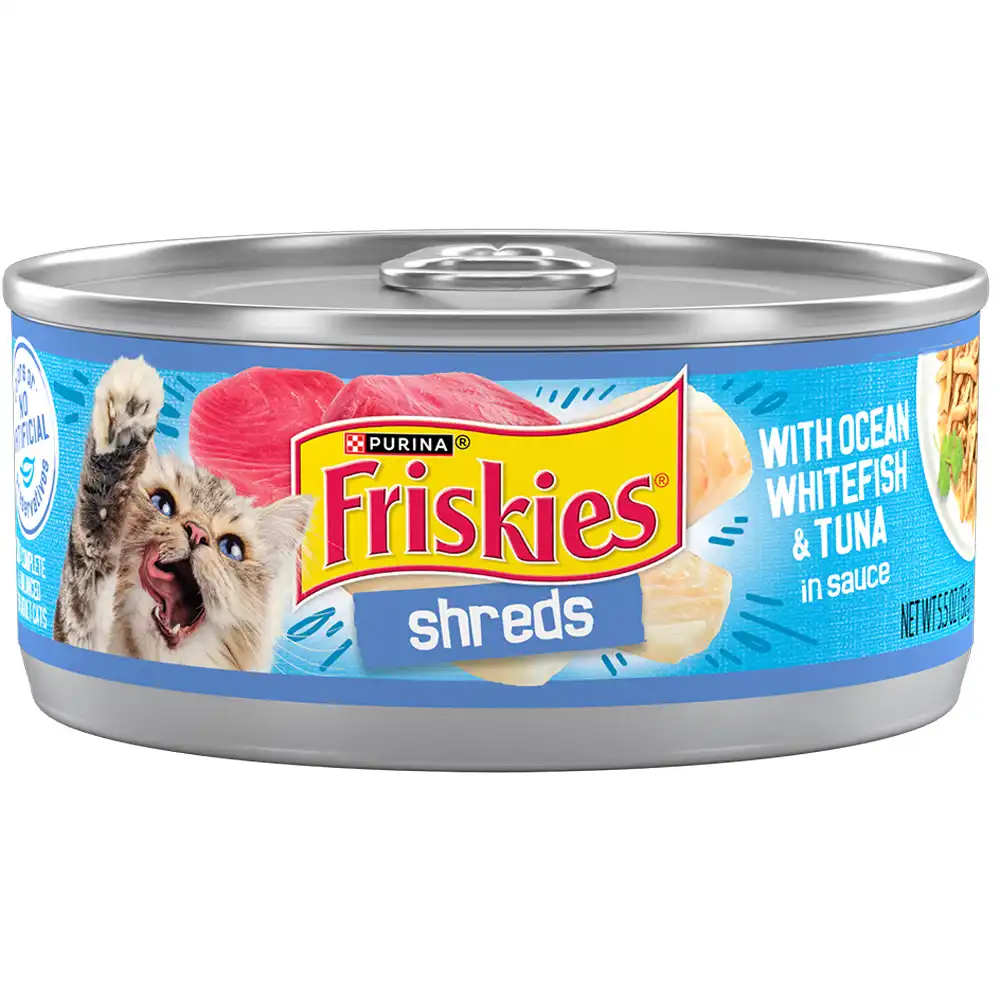 friskies shreds with tuna and chicken