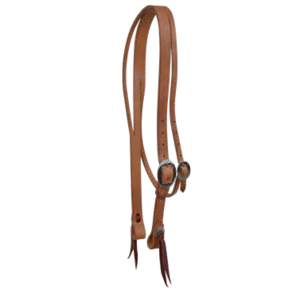 Berlin Replacement Throat Latch - Latigo Leather Brown With Bling - Horse Tack
