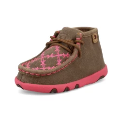 Twisted X Girl's Infant Chukka Driving Moc in Pink WRS