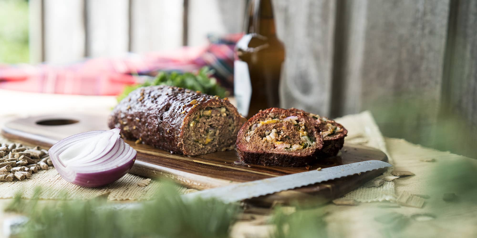 green mountain grills smoked lumberjack meat log