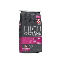 Purina High Octane Fitter 35 topdress show feed.
