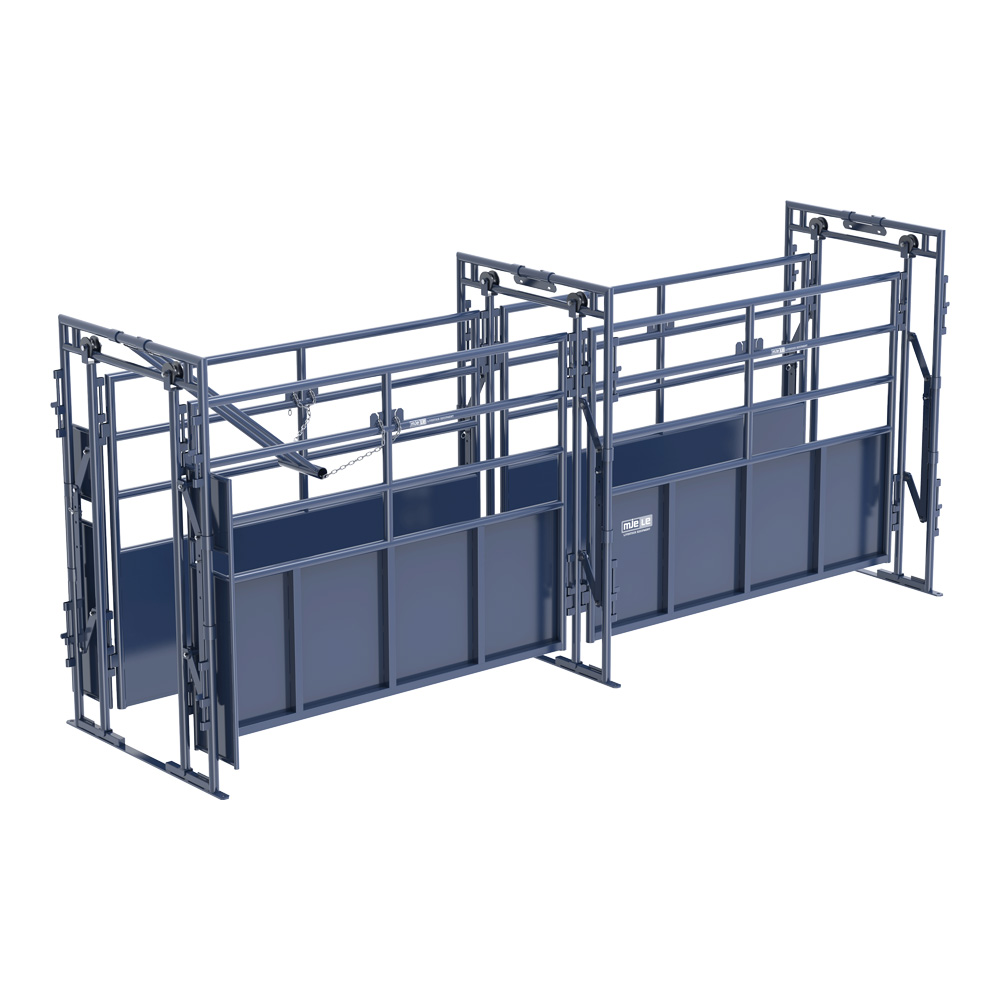 MJE Parallel alley for livestock equipment.