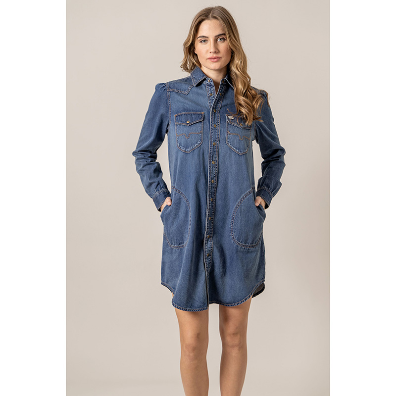 Rox Indigo Blue Denim Dress