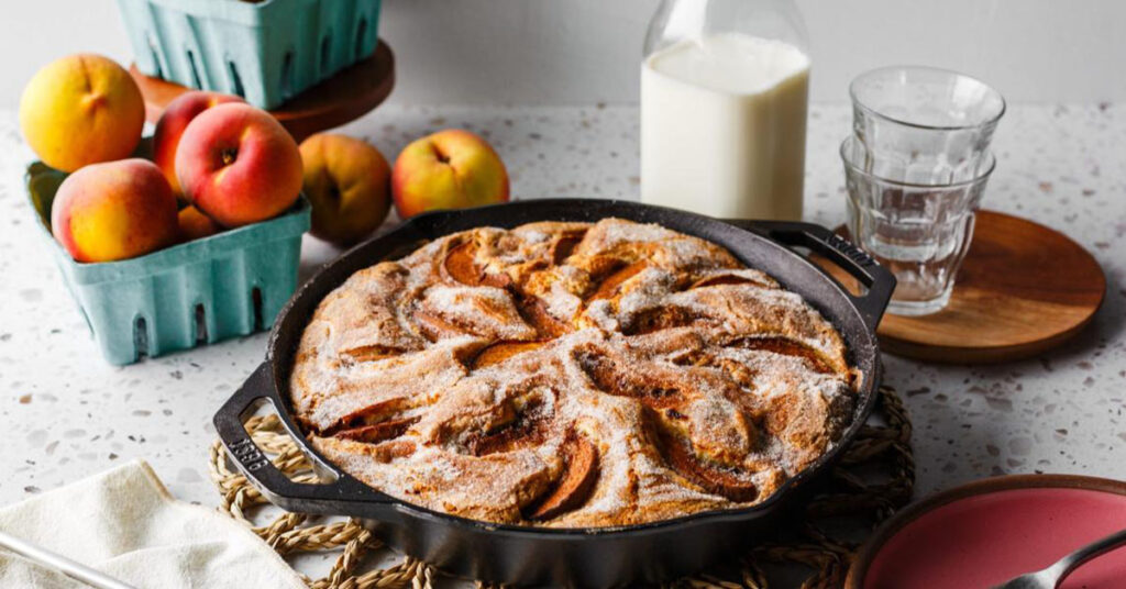 Lodge Cast Iron Skillet Peach Cake