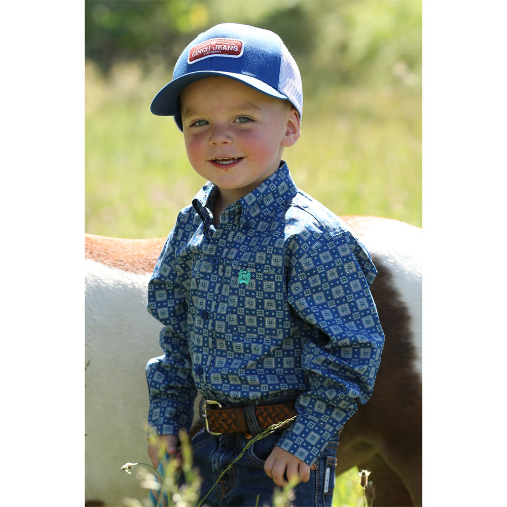 cinch infant long sleeve shirt royal