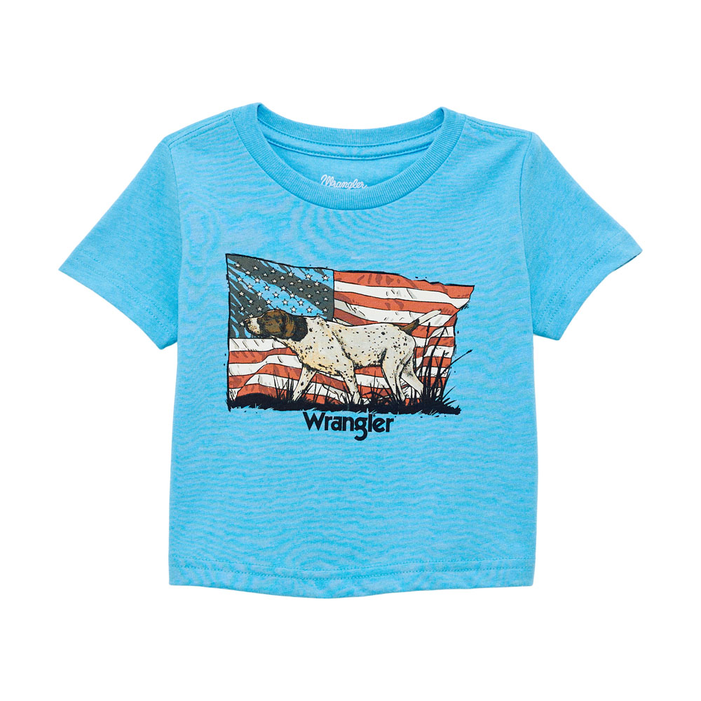 wrangler little boy's graphic t-shirt blue