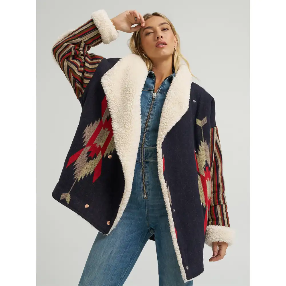wrangler women's sherpa coat