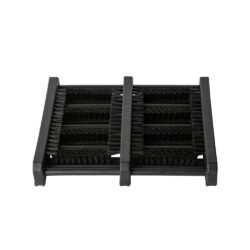 Flat mat boot scrubber.