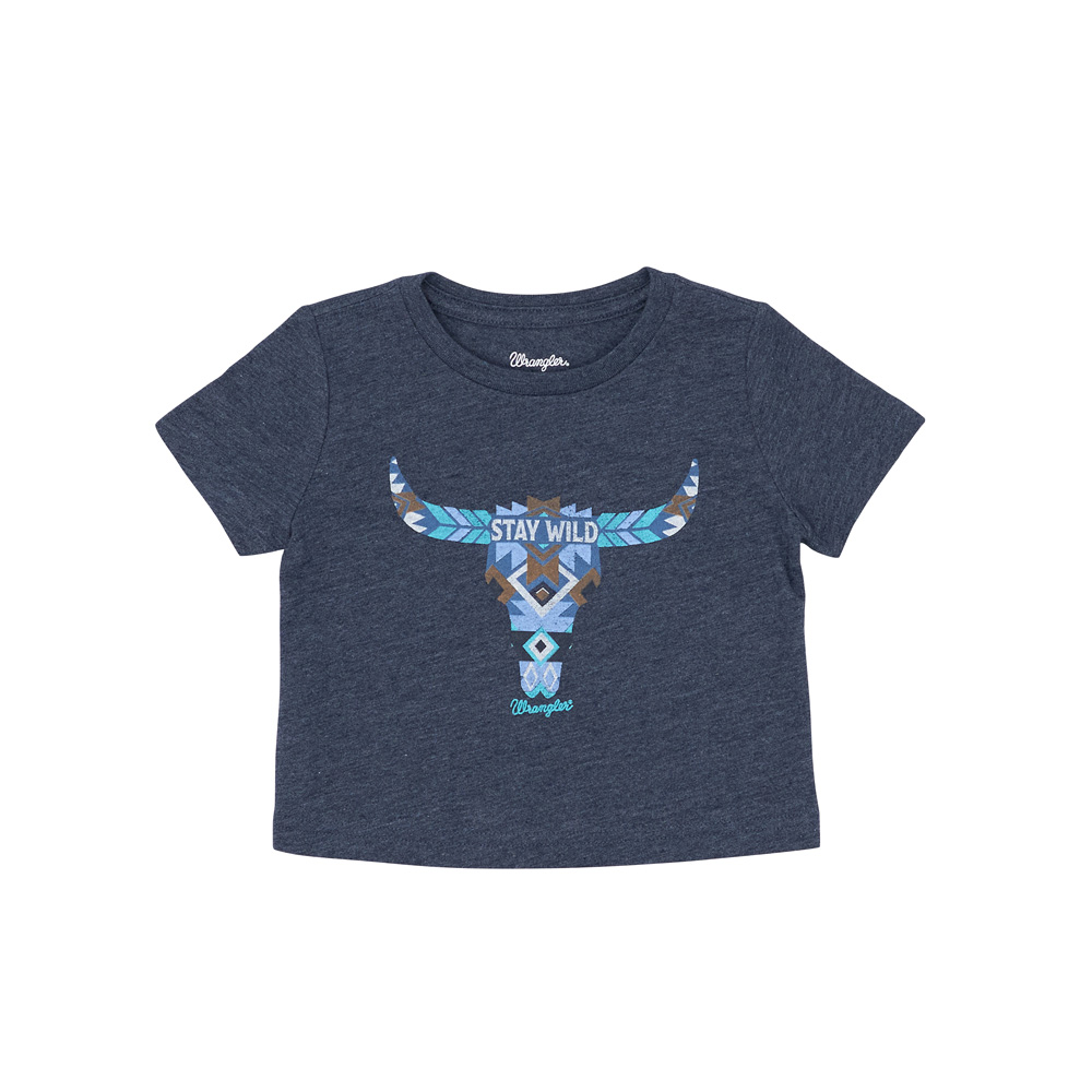 wrangler infant boy's graphic tee shirt in dark sapphire