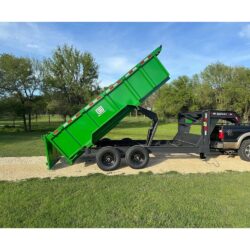 Chute Help green dump trailer.