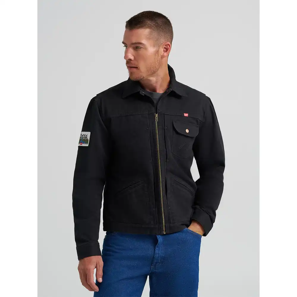 wrangler coors men's denim jacket