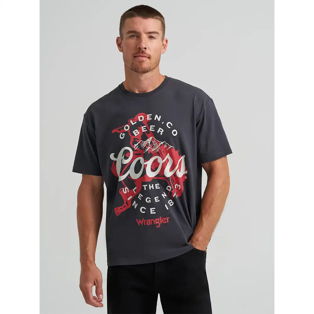 wrangler coors tee shirt black