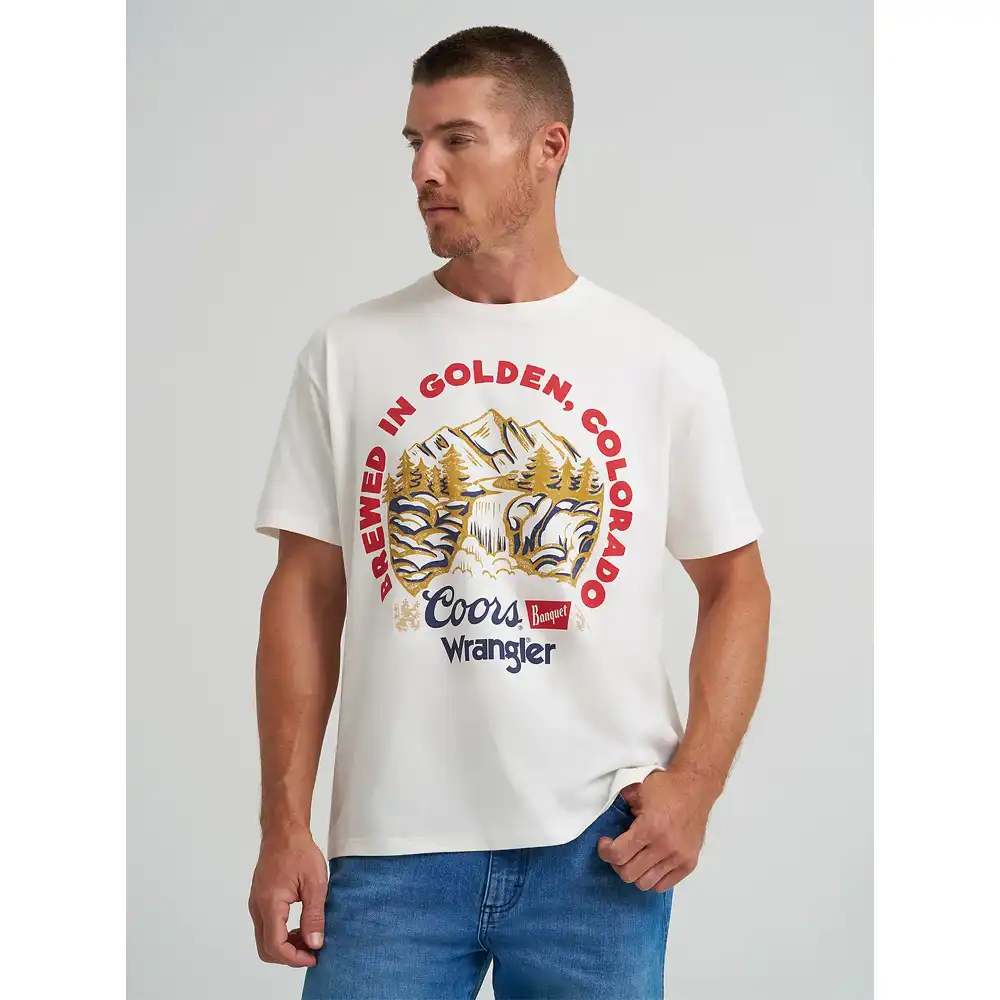 wrangler coors tee shirt white