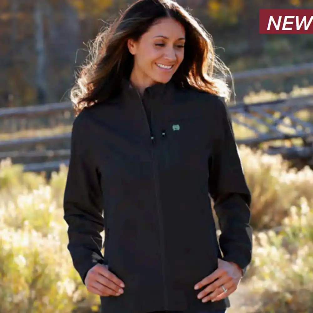 cinch women's bonded jacket black