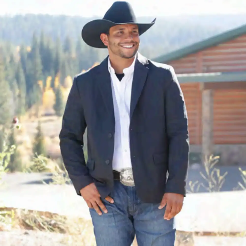 cinch men's sport coat navy