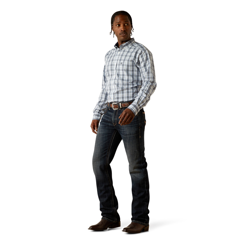 ariat men's straight leg jean in dark wash