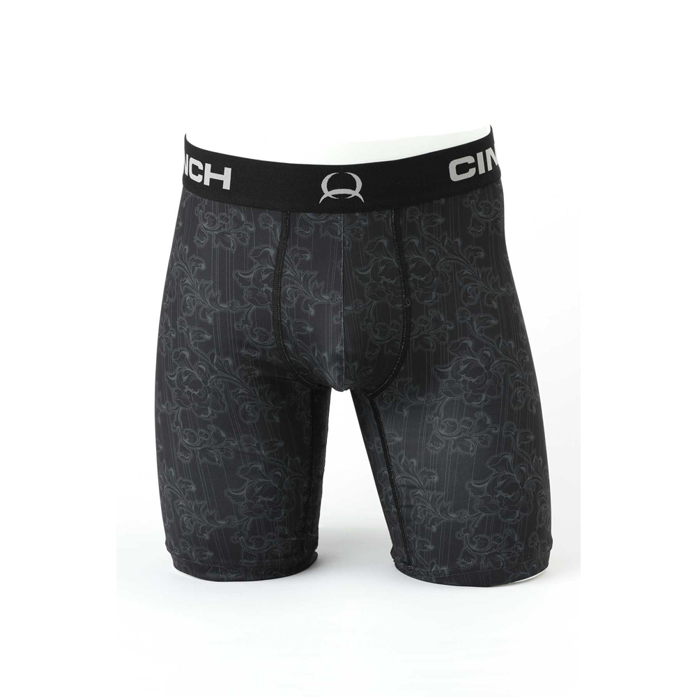 cinch men's floral boxers black