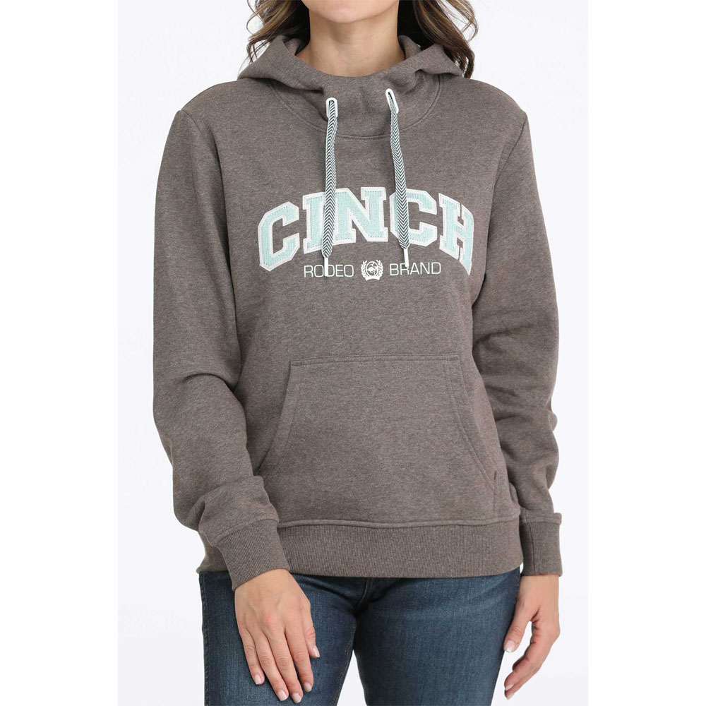 cinch women's hoodie brown