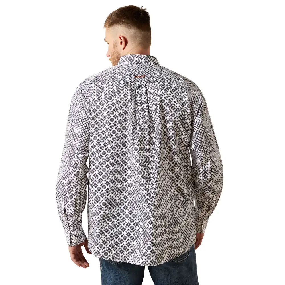 ariat men's long sleeve shirt in grey