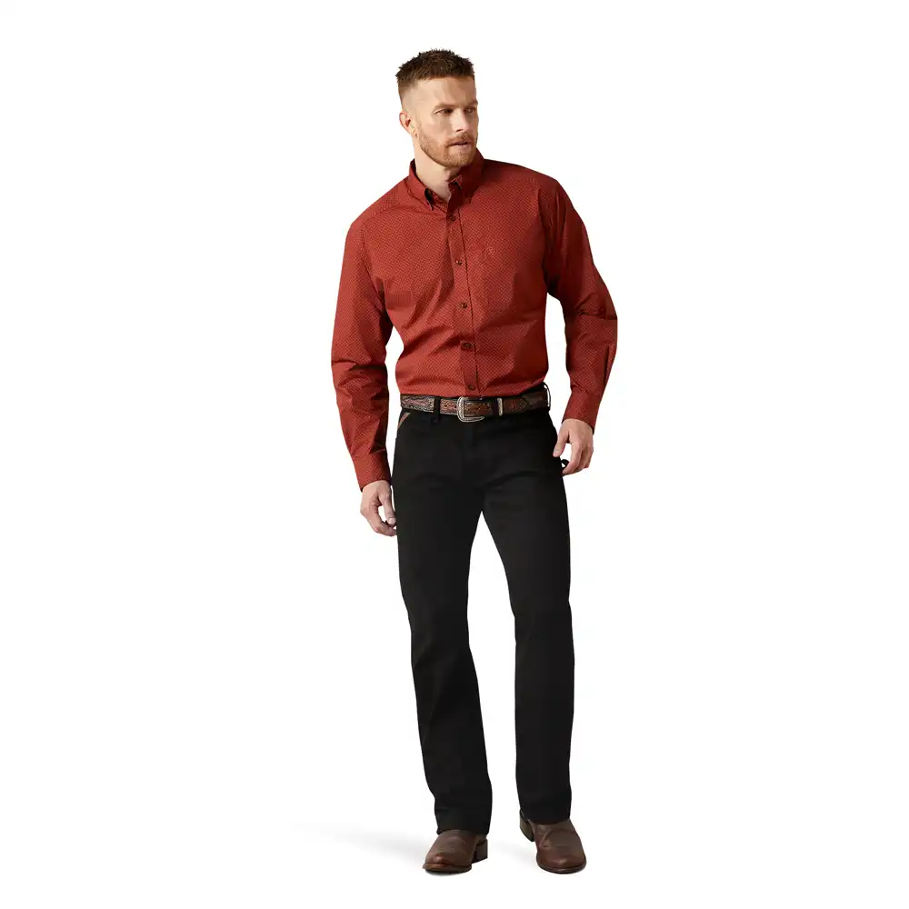 ariat men's shirt in red