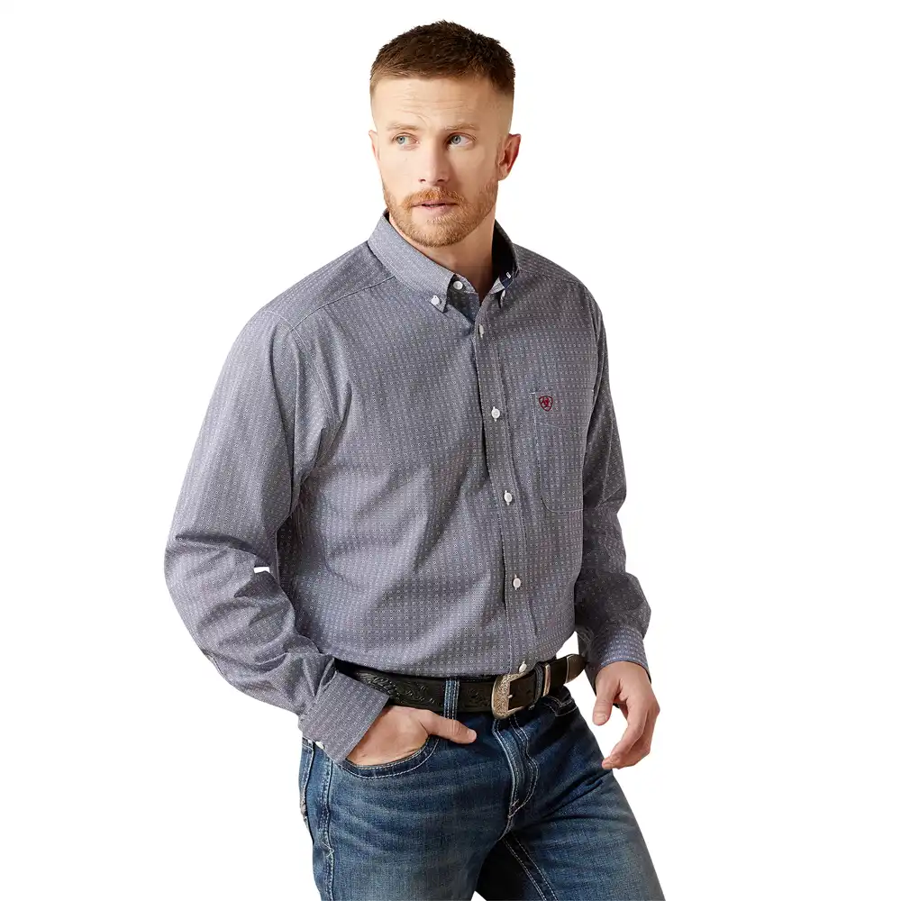 ariat men's shirt in blue