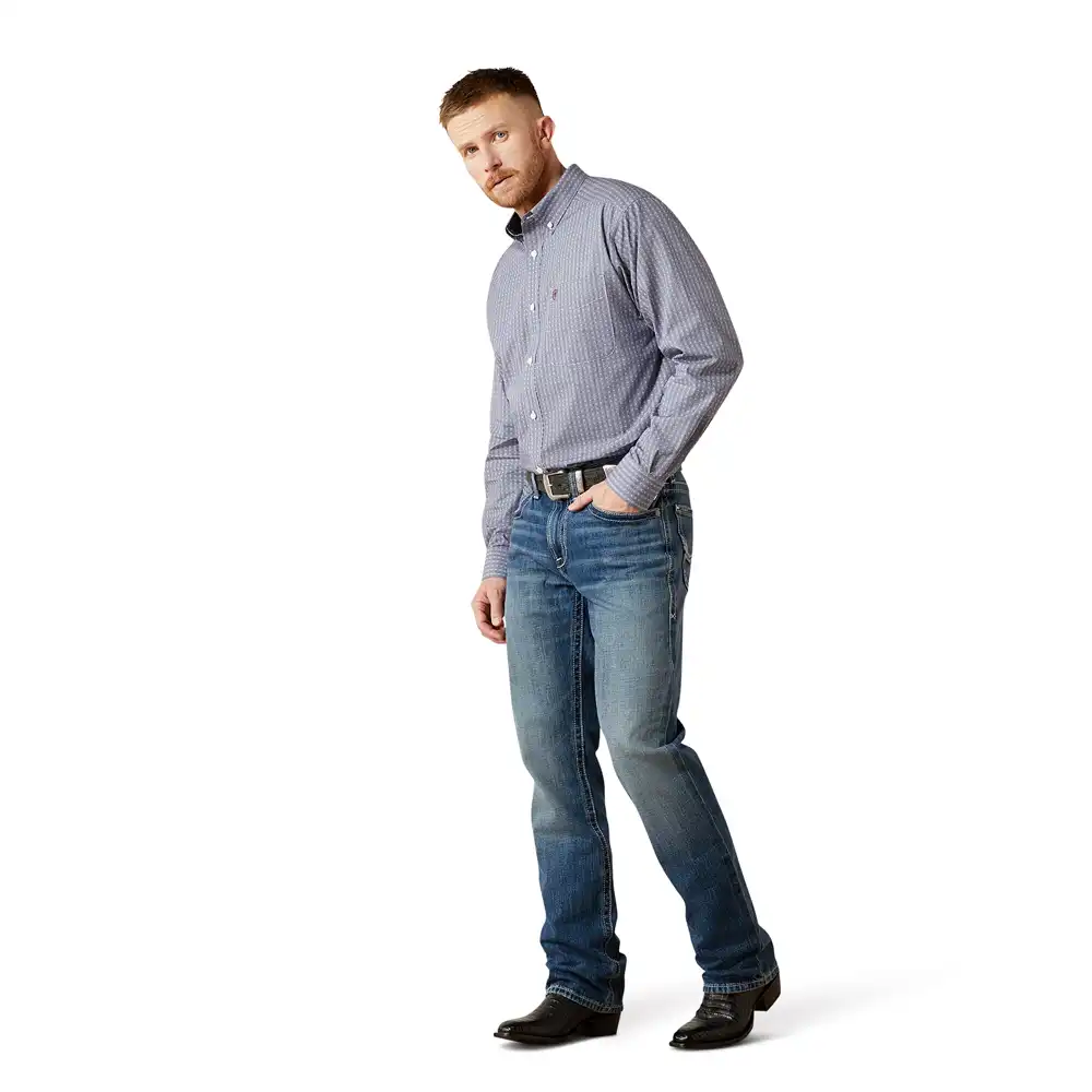 ariat men's shirt in blue