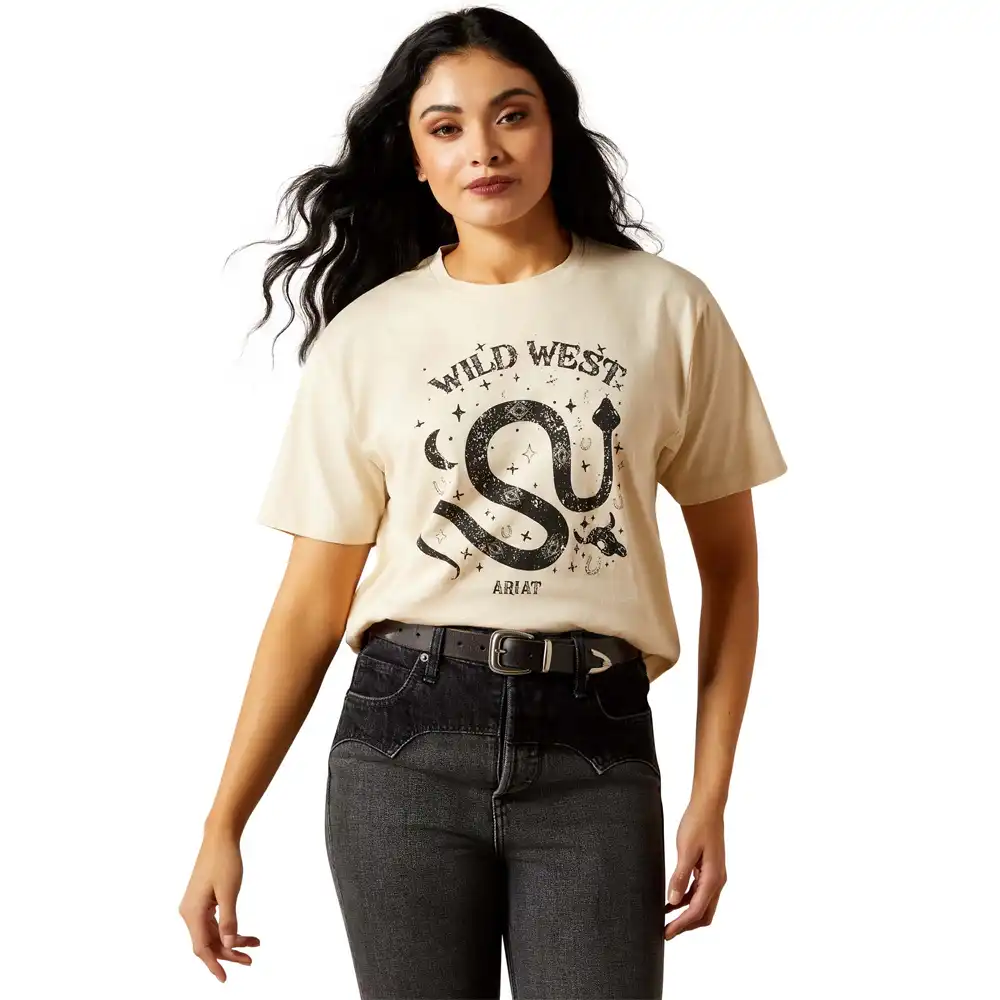 ariat women's t-shirt with inked design