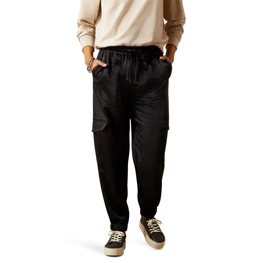ariat women's joggers in black
