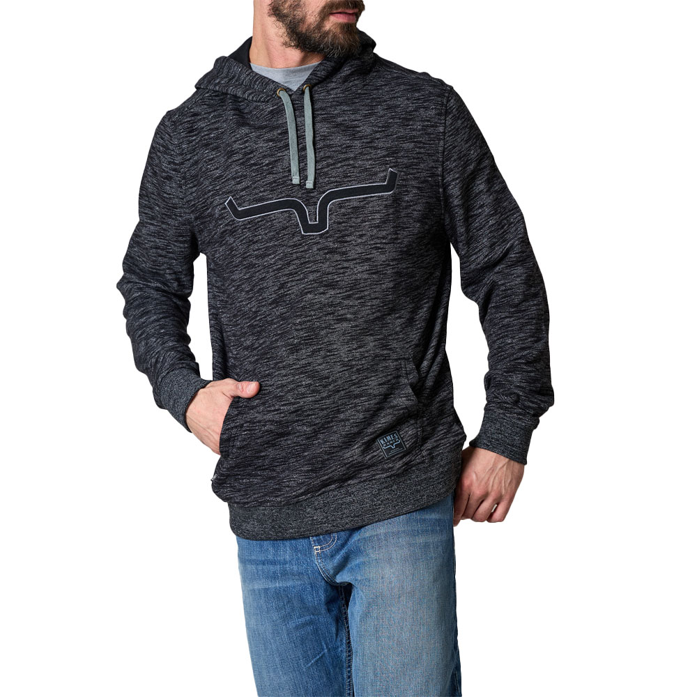 kimes ranch men's hooded pullover black