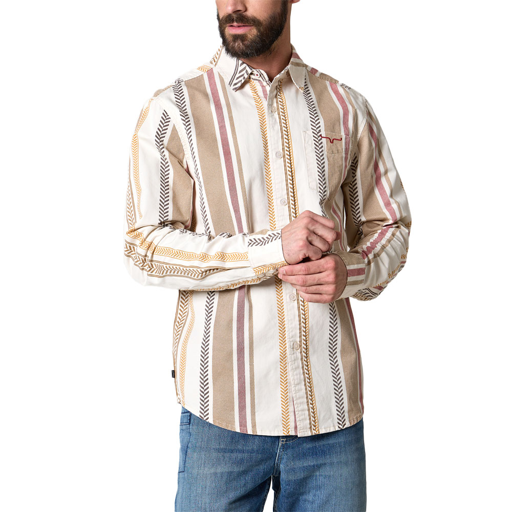 kimes ranch men's long sleeve shirt natural