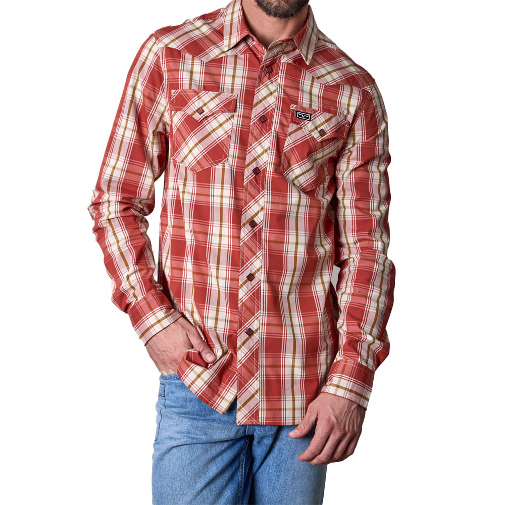 kimes ranch men's long sleeve shirt red