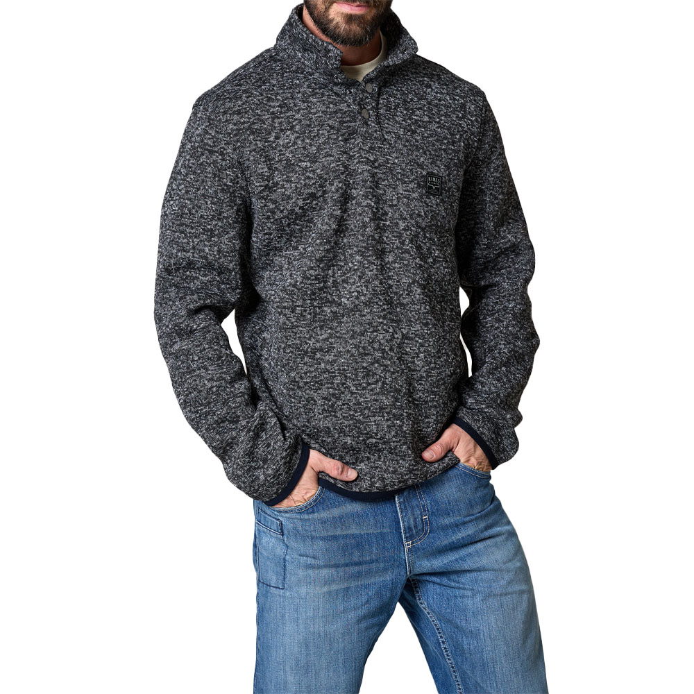 kimes ranch men's fleece pullover black